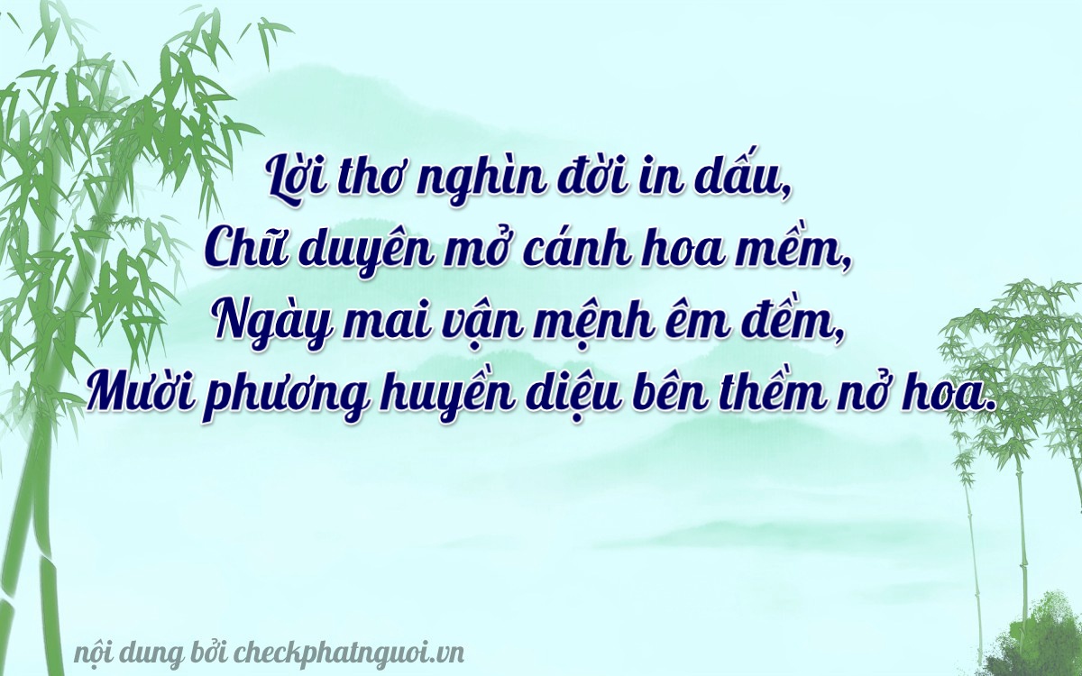 Bài thơ ý nghĩa cho <b>biển số 70A-55049</b> tại website checkphatnguoi.vn