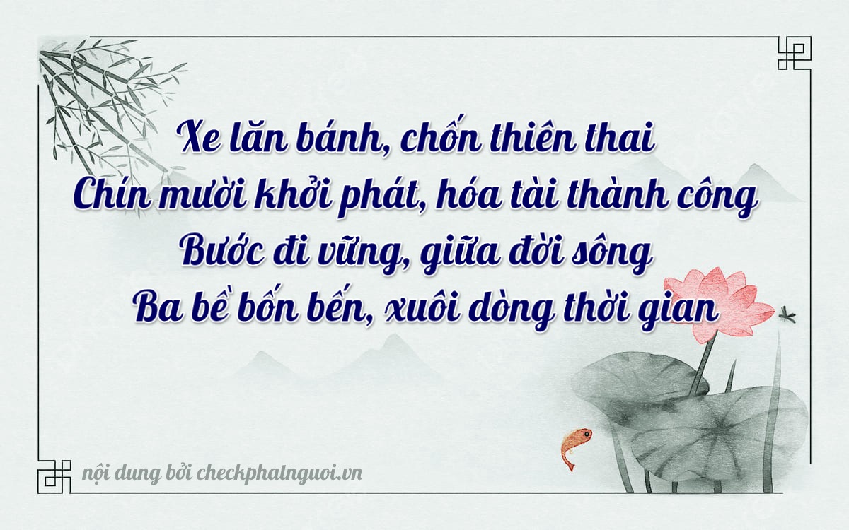 Bài thơ ý nghĩa cho <b>biển số 70A-87070</b> tại website checkphatnguoi.vn