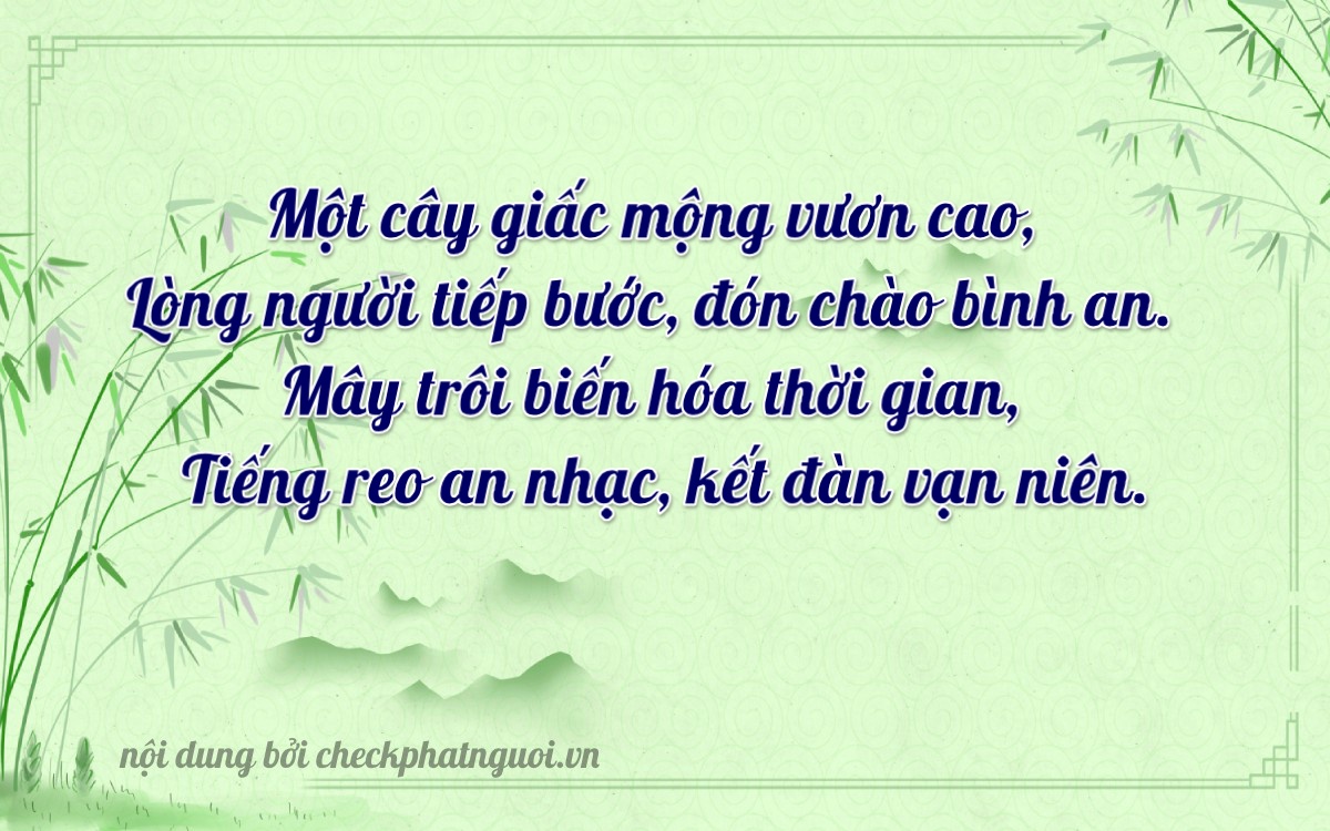 Bài thơ ý nghĩa cho <b>biển số 70AA-10204</b> tại website checkphatnguoi.vn