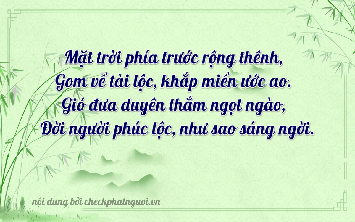 Bài thơ ý nghĩa cho <b>biển số 70AA-10394</b> tại website checkphatnguoi.vn