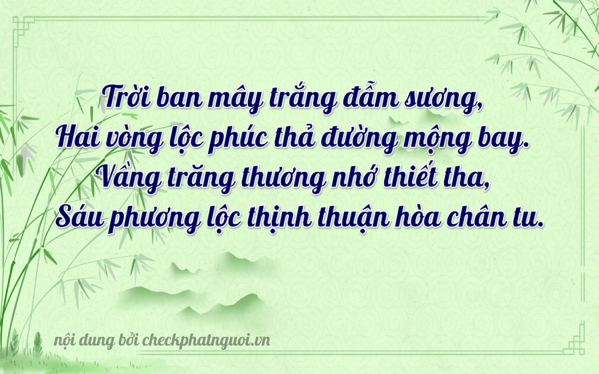 Bài thơ ý nghĩa cho <b>biển số 70AA-22416</b> tại website checkphatnguoi.vn