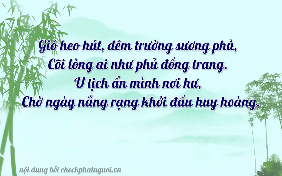 Bài thơ ý nghĩa cho <b>biển số 70AA-27827</b> tại website checkphatnguoi.vn