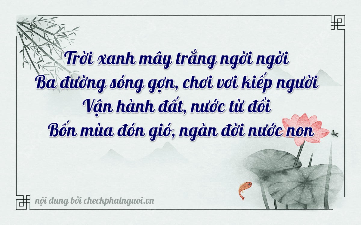 Bài thơ ý nghĩa cho <b>biển số 70AA-30040</b> tại website checkphatnguoi.vn