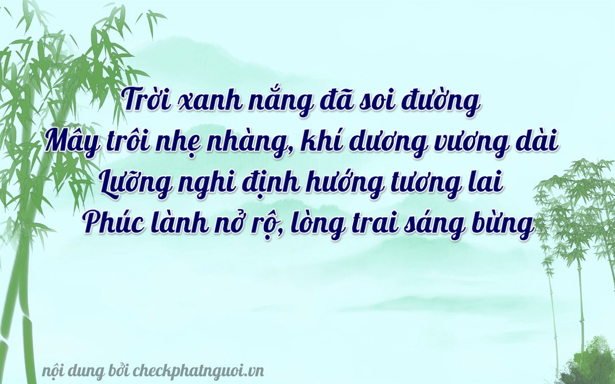 Bài thơ ý nghĩa cho <b>biển số 70B-02630</b> tại website checkphatnguoi.vn