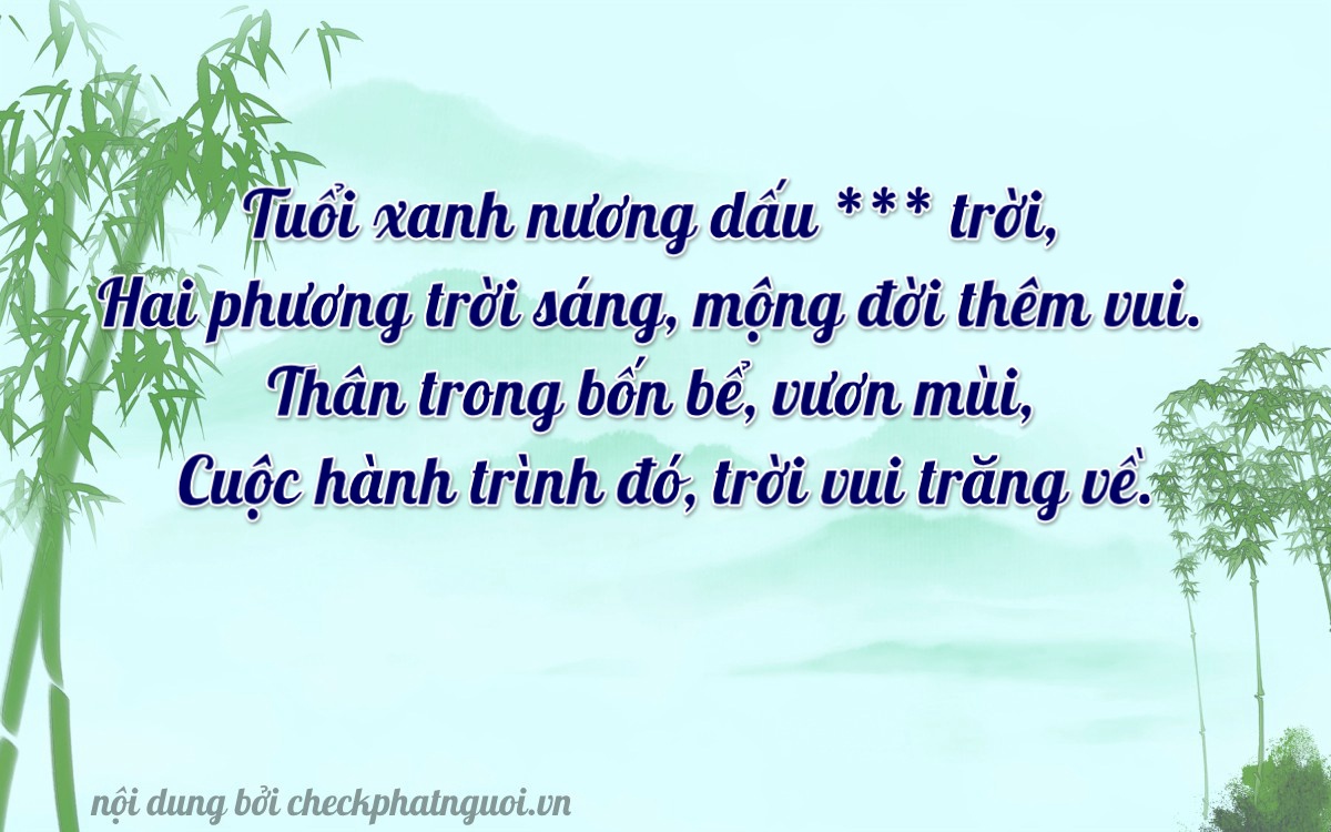 Bài thơ ý nghĩa cho <b>biển số 70B1-22404</b> tại website checkphatnguoi.vn
