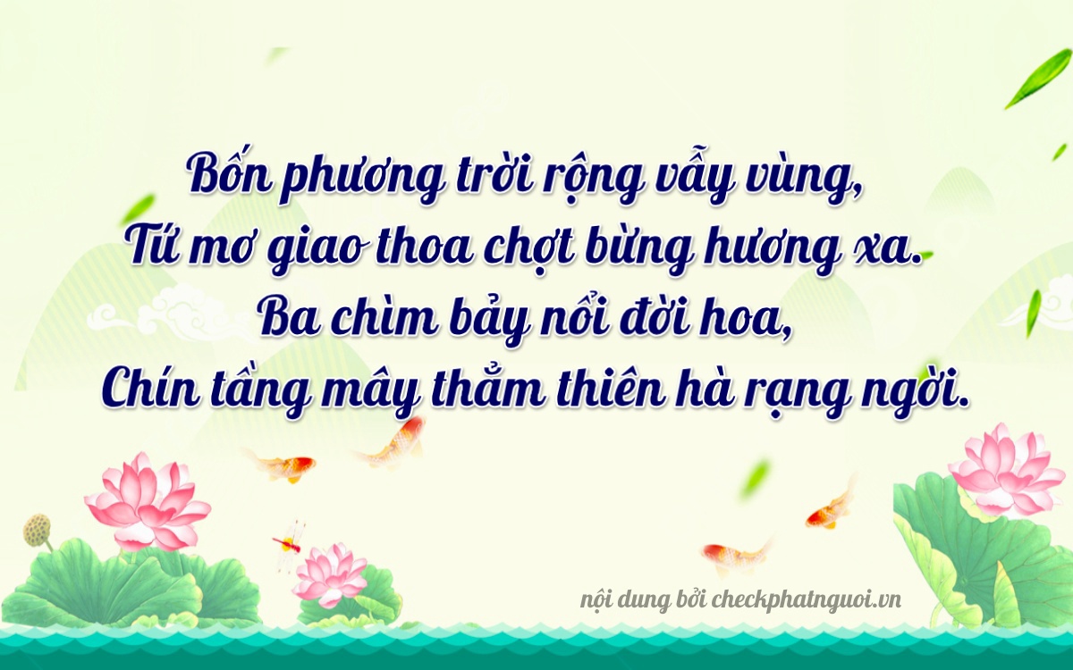 Bài thơ ý nghĩa cho <b>biển số 70B1-44399</b> tại website checkphatnguoi.vn