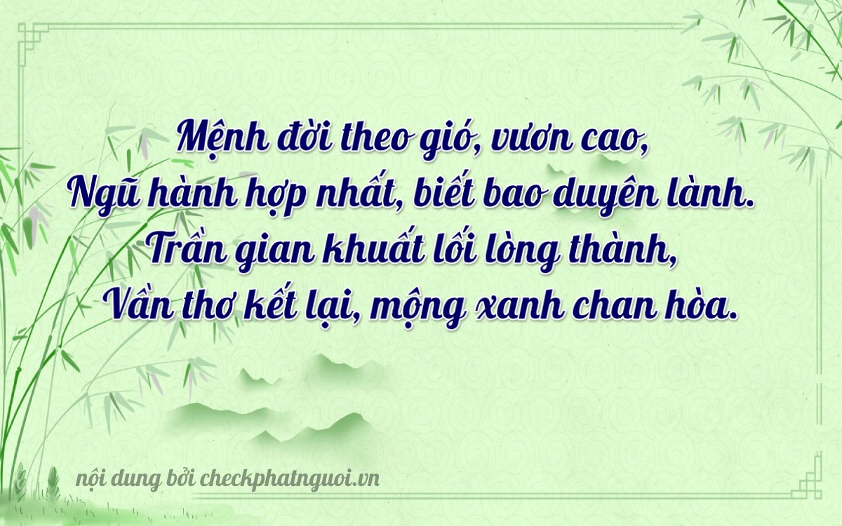 Bài thơ ý nghĩa cho <b>biển số 70B1-51826</b> tại website checkphatnguoi.vn