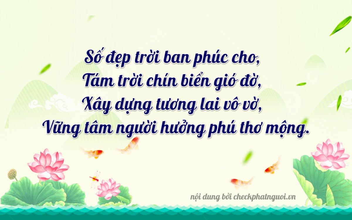 Bài thơ ý nghĩa cho <b>biển số 70B1-89934</b> tại website checkphatnguoi.vn