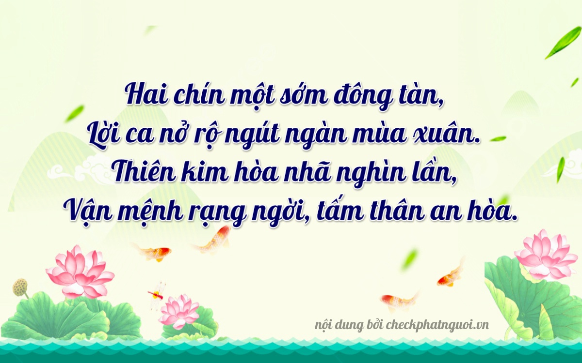 Bài thơ ý nghĩa cho <b>biển số 70B1-92291</b> tại website checkphatnguoi.vn