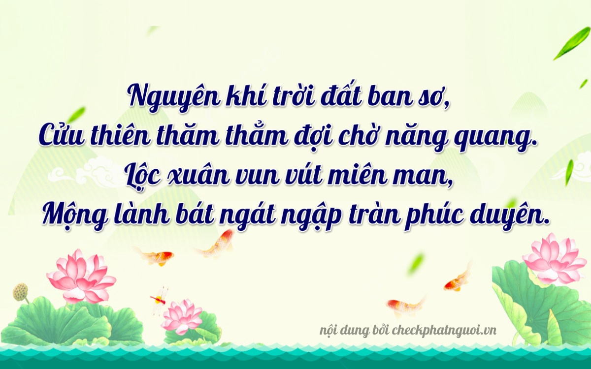 Bài thơ ý nghĩa cho <b>biển số 70B1-92614</b> tại website checkphatnguoi.vn