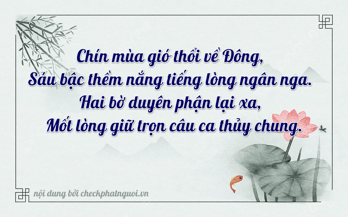 Bài thơ ý nghĩa cho <b>biển số 70B1-96221</b> tại website checkphatnguoi.vn