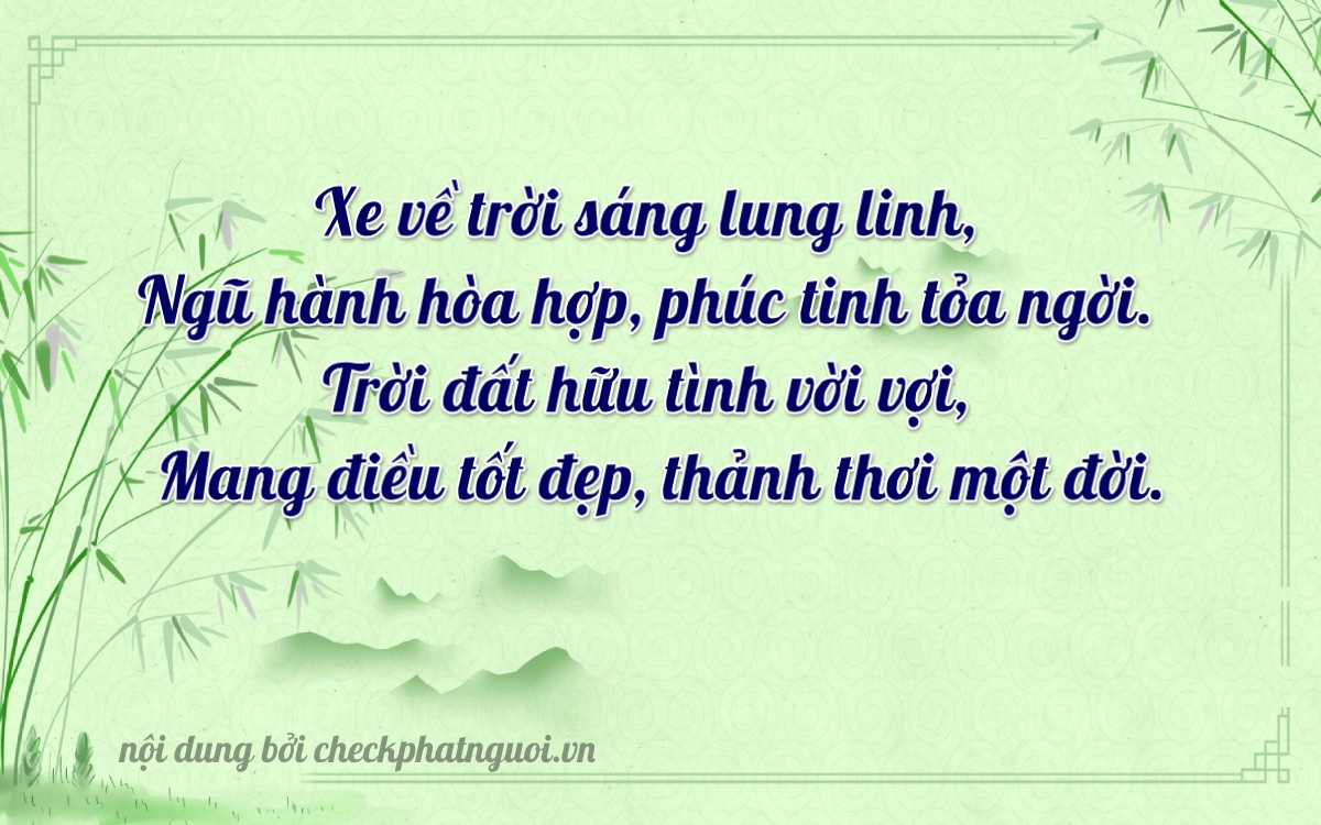 Bài thơ ý nghĩa cho <b>biển số 70B1-97775</b> tại website checkphatnguoi.vn