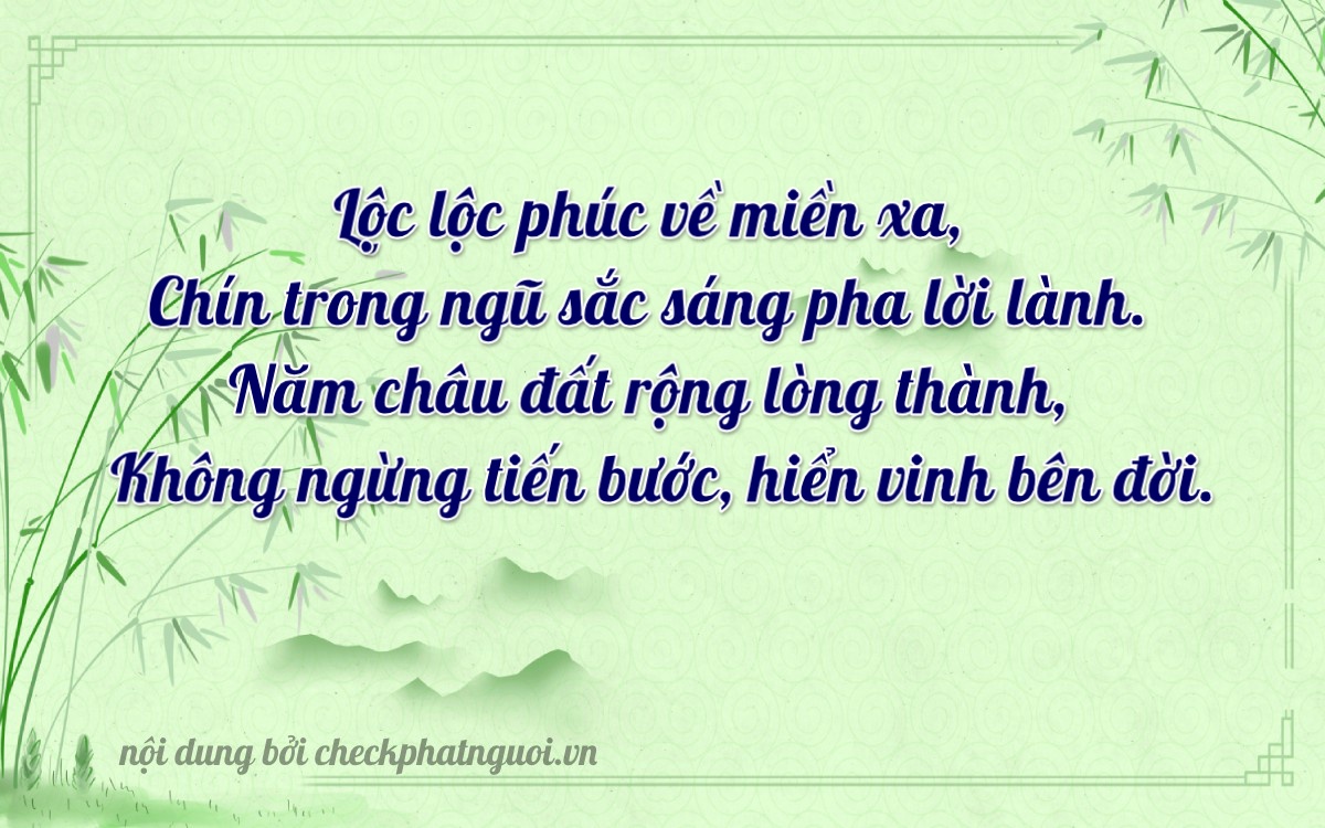 Bài thơ ý nghĩa cho <b>biển số 70C-06960</b> tại website checkphatnguoi.vn