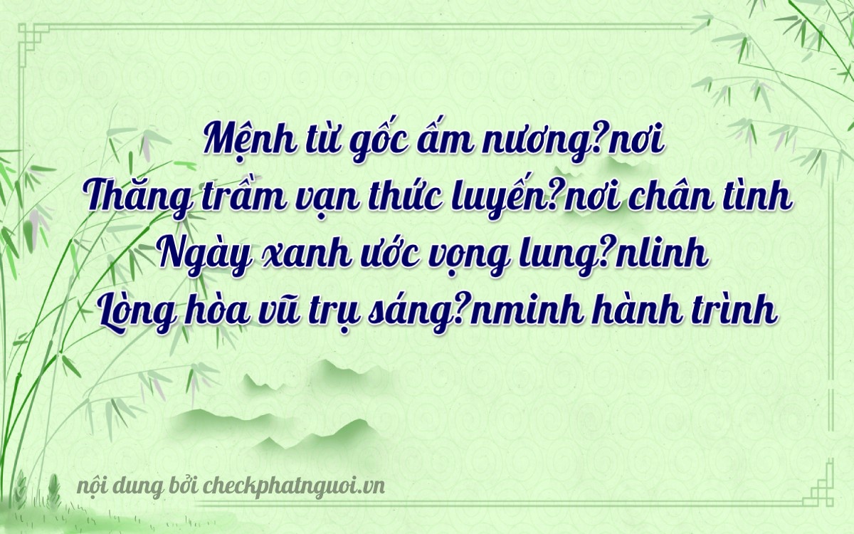 Bài thơ ý nghĩa cho <b>biển số 70C-07538</b> tại website checkphatnguoi.vn