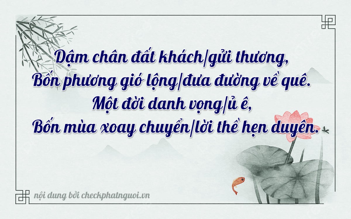Bài thơ ý nghĩa cho <b>biển số 70C-09141</b> tại website checkphatnguoi.vn