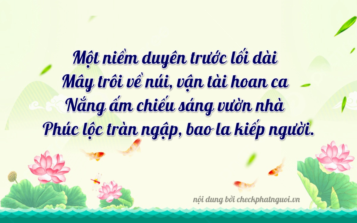Bài thơ ý nghĩa cho <b>biển số 70C-09708</b> tại website checkphatnguoi.vn