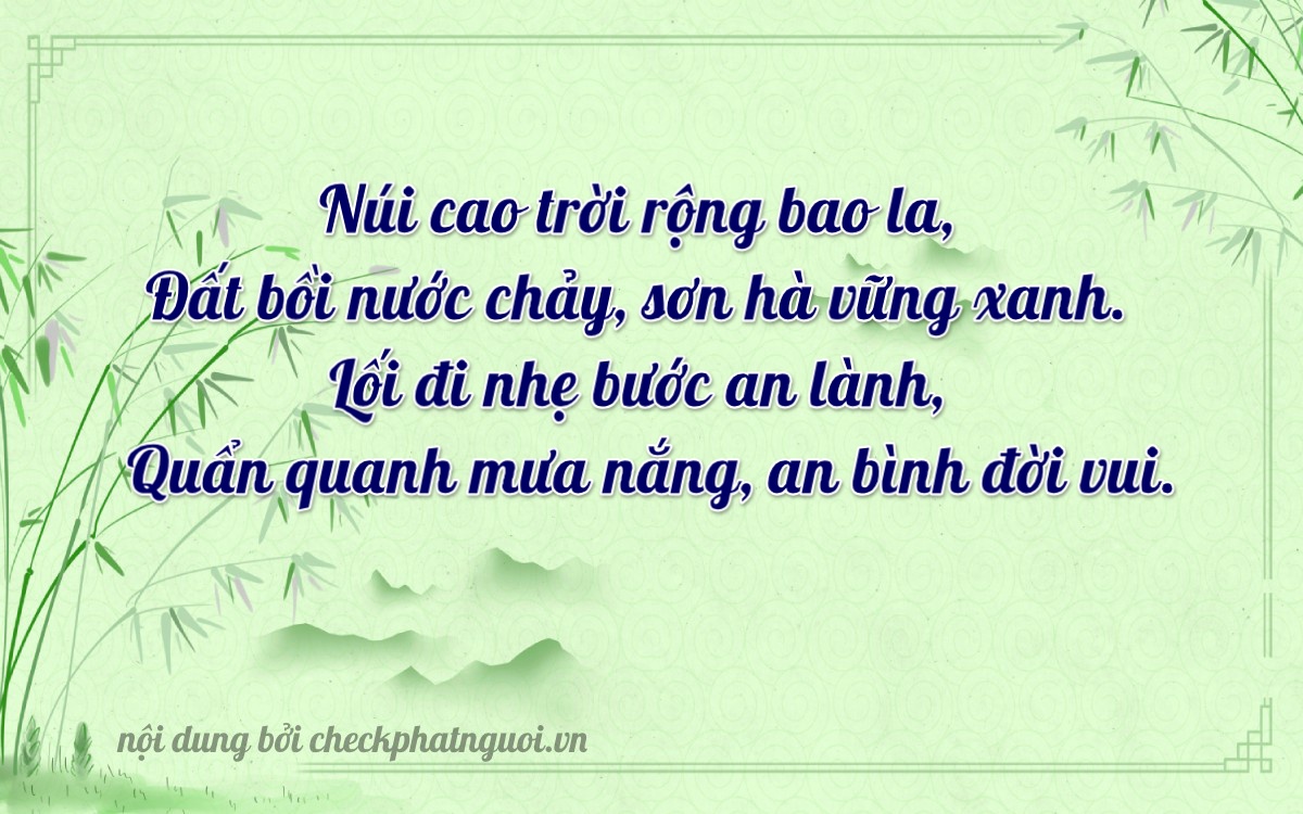 Bài thơ ý nghĩa cho <b>biển số 70C1-14059</b> tại website checkphatnguoi.vn