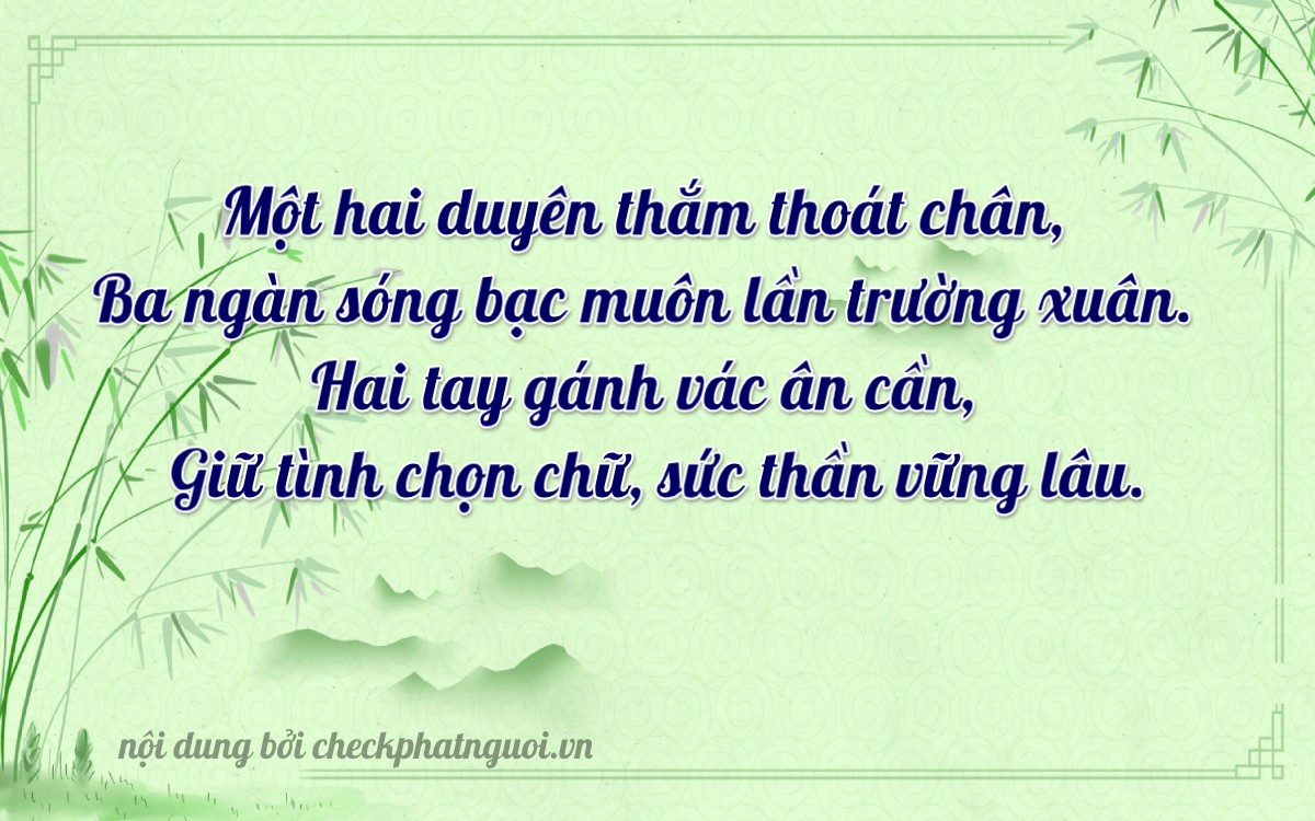 Bài thơ ý nghĩa cho <b>biển số 70C-13202</b> tại website checkphatnguoi.vn