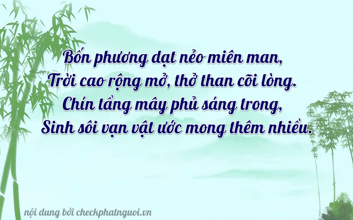 Bài thơ ý nghĩa cho <b>biển số 70C1-41290</b> tại website checkphatnguoi.vn