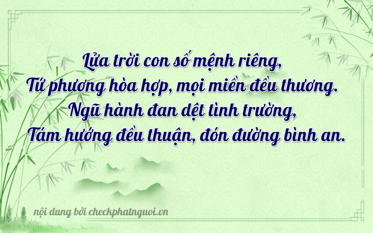Bài thơ ý nghĩa cho <b>biển số 70C1-42186</b> tại website checkphatnguoi.vn