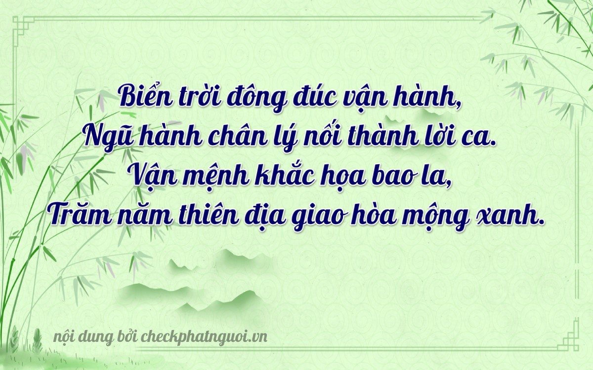 Bài thơ ý nghĩa cho <b>biển số 70C-18586</b> tại website checkphatnguoi.vn