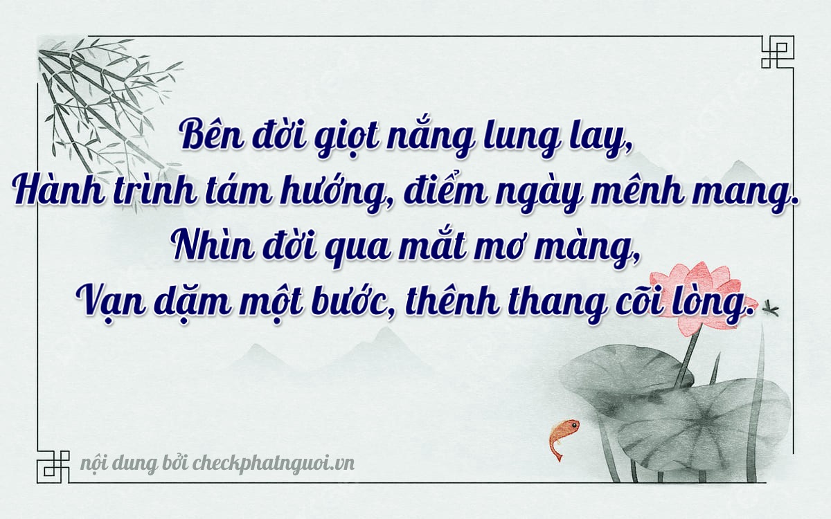 Bài thơ ý nghĩa cho <b>biển số 70C-18719</b> tại website checkphatnguoi.vn