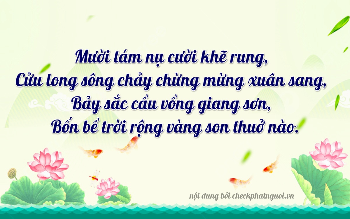 Bài thơ ý nghĩa cho <b>biển số 70C-18974</b> tại website checkphatnguoi.vn