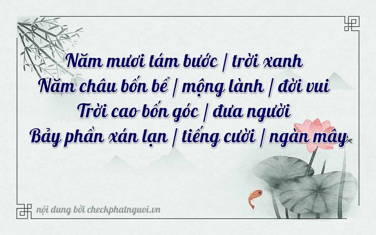 Bài thơ ý nghĩa cho <b>biển số 70D1-58547</b> tại website checkphatnguoi.vn