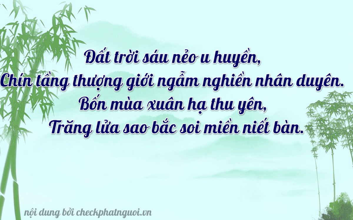 Bài thơ ý nghĩa cho <b>biển số 70D1-61904</b> tại website checkphatnguoi.vn