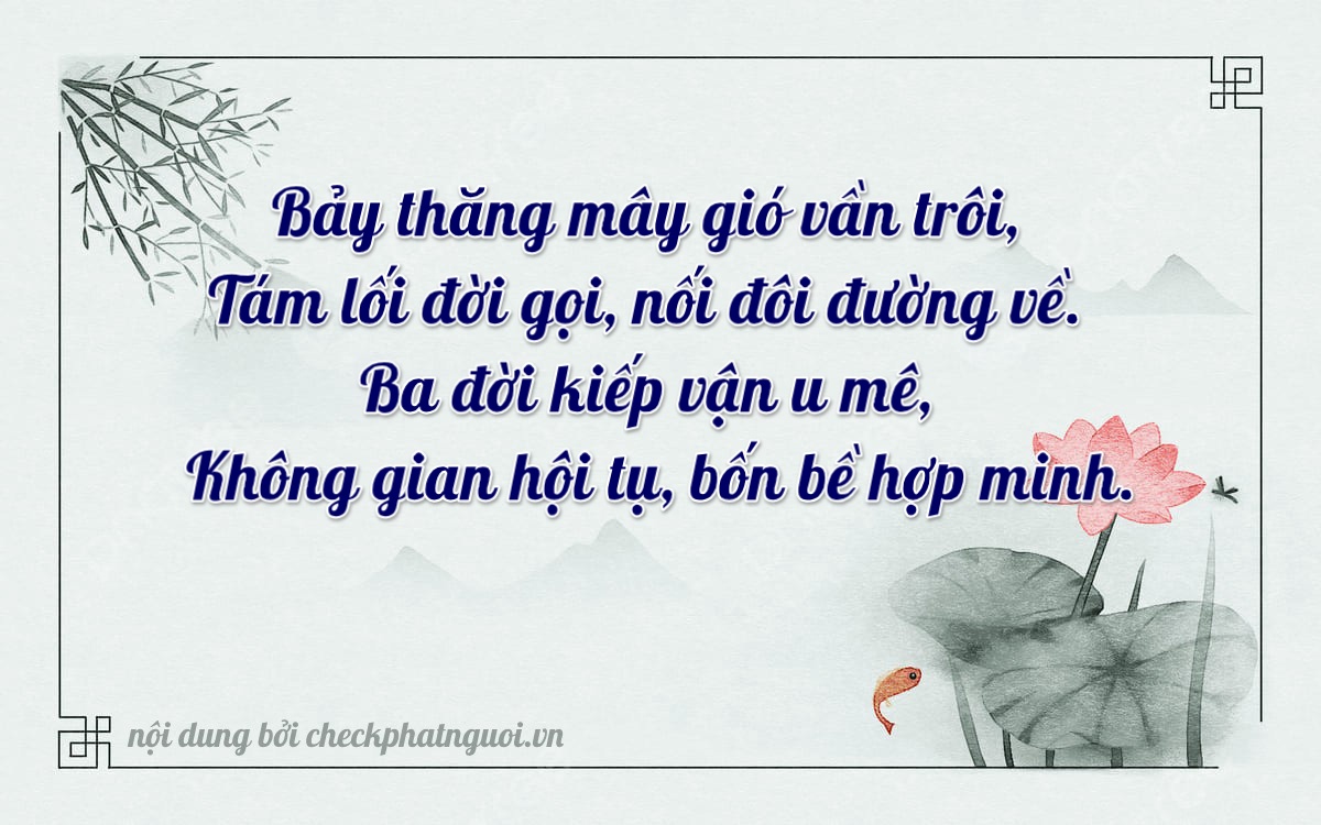 Bài thơ ý nghĩa cho <b>biển số 70D1-78308</b> tại website checkphatnguoi.vn