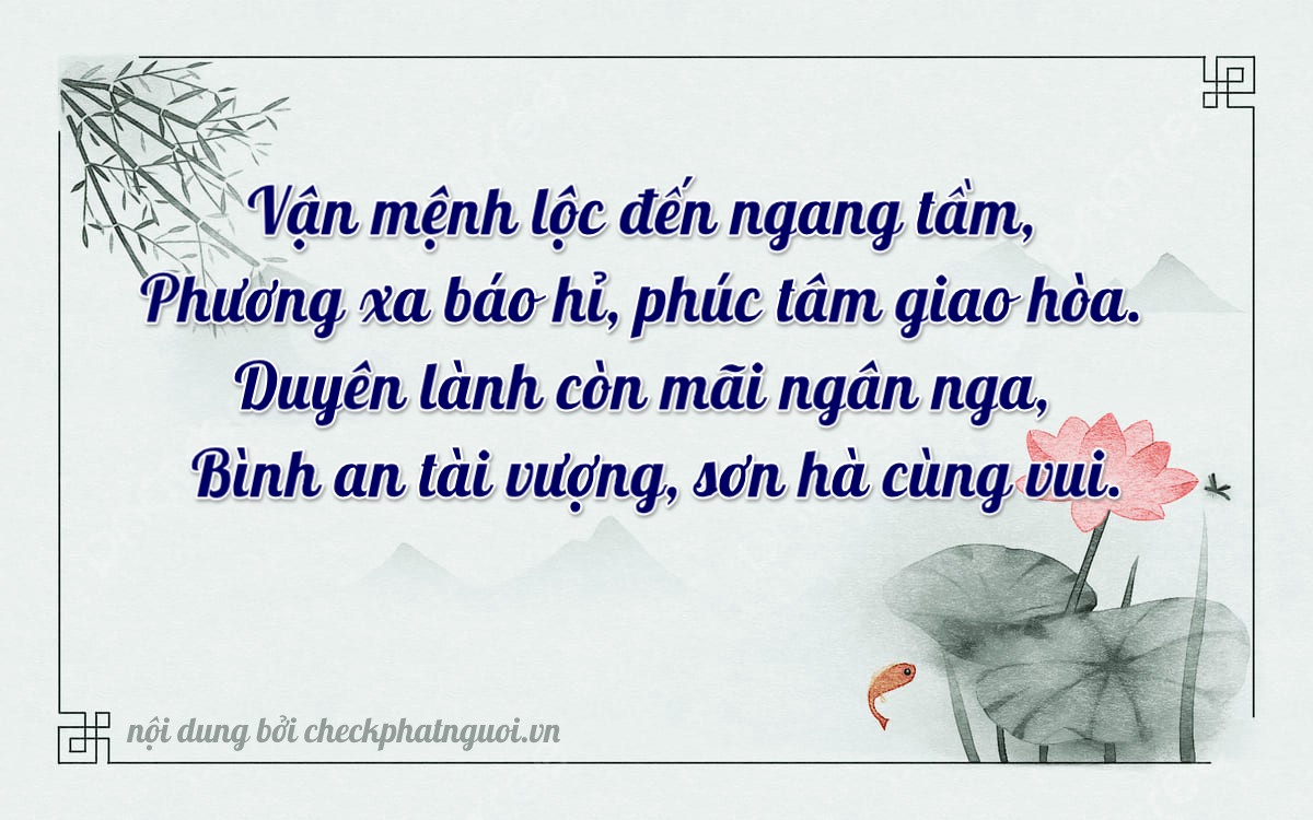 Bài thơ ý nghĩa cho <b>biển số 70DB-07214</b> tại website checkphatnguoi.vn