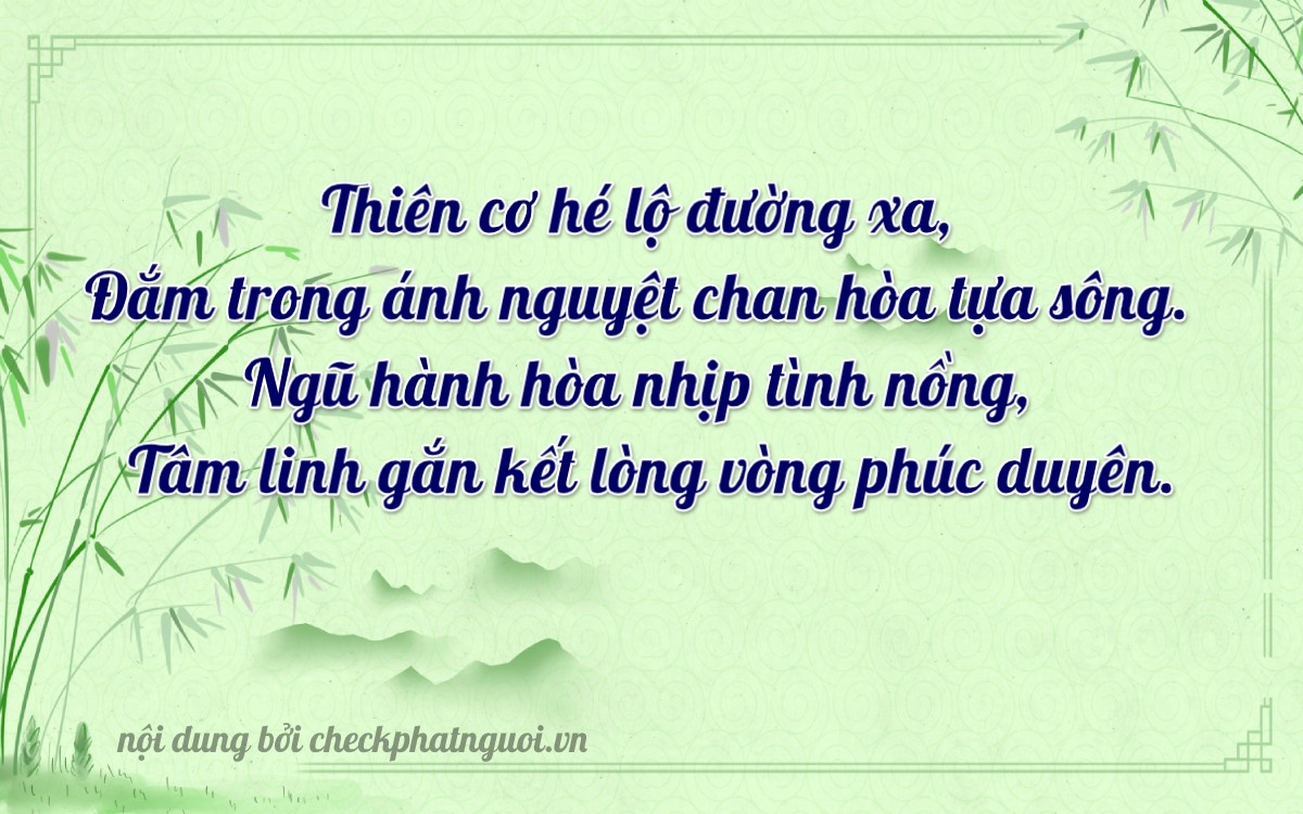 Bài thơ ý nghĩa cho <b>biển số 70E1-27344</b> tại website checkphatnguoi.vn