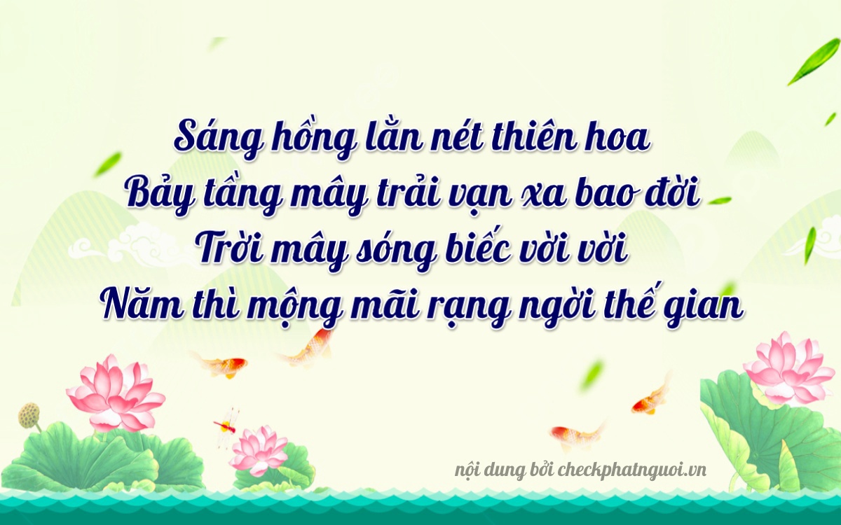 Bài thơ ý nghĩa cho <b>biển số 70E1-55775</b> tại website checkphatnguoi.vn