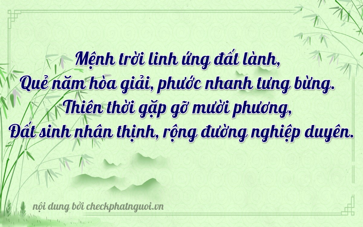 Bài thơ ý nghĩa cho <b>biển số 70E1-58016</b> tại website checkphatnguoi.vn