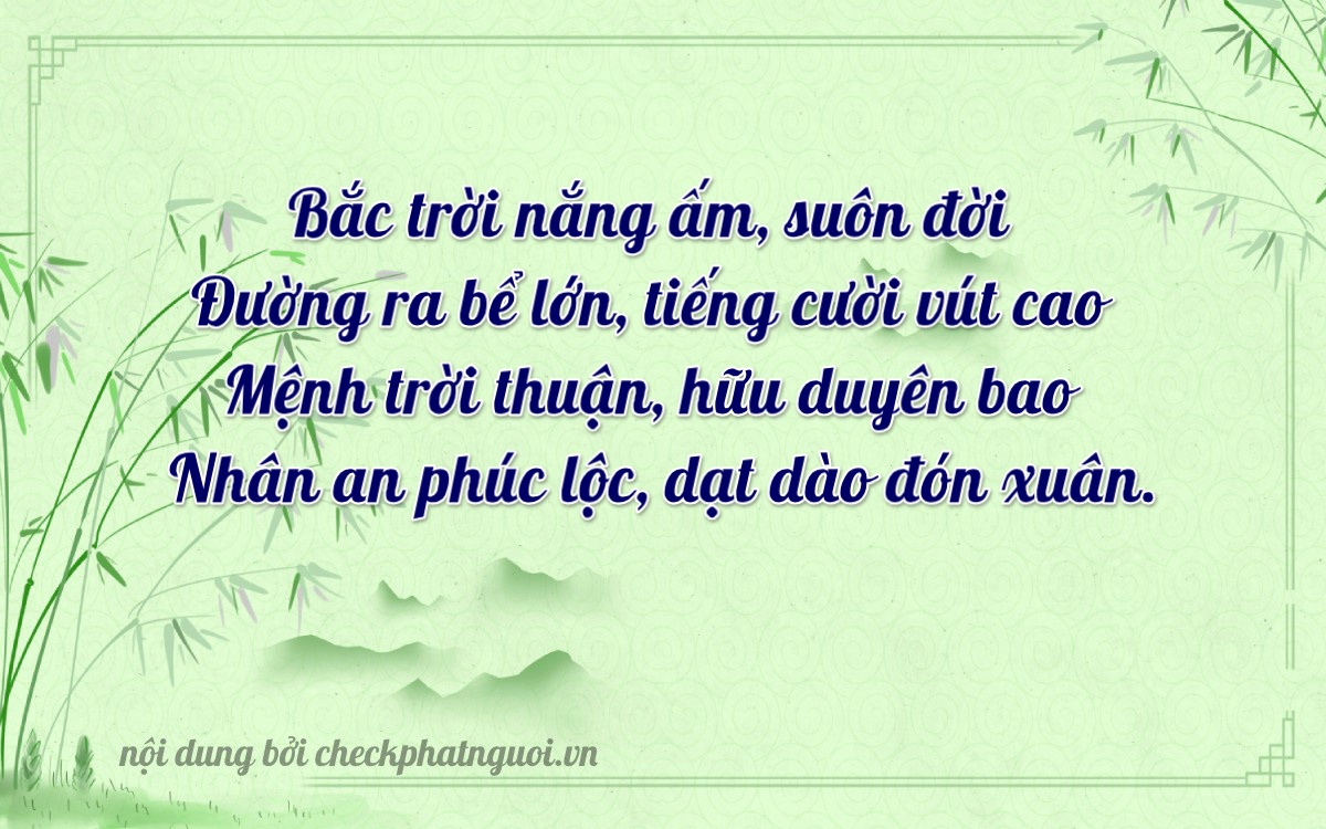 Bài thơ ý nghĩa cho <b>biển số 70E1-62779</b> tại website checkphatnguoi.vn