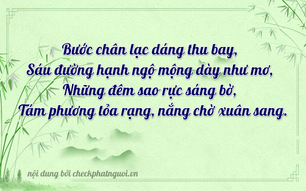 Bài thơ ý nghĩa cho <b>biển số 70EA-07458</b> tại website checkphatnguoi.vn