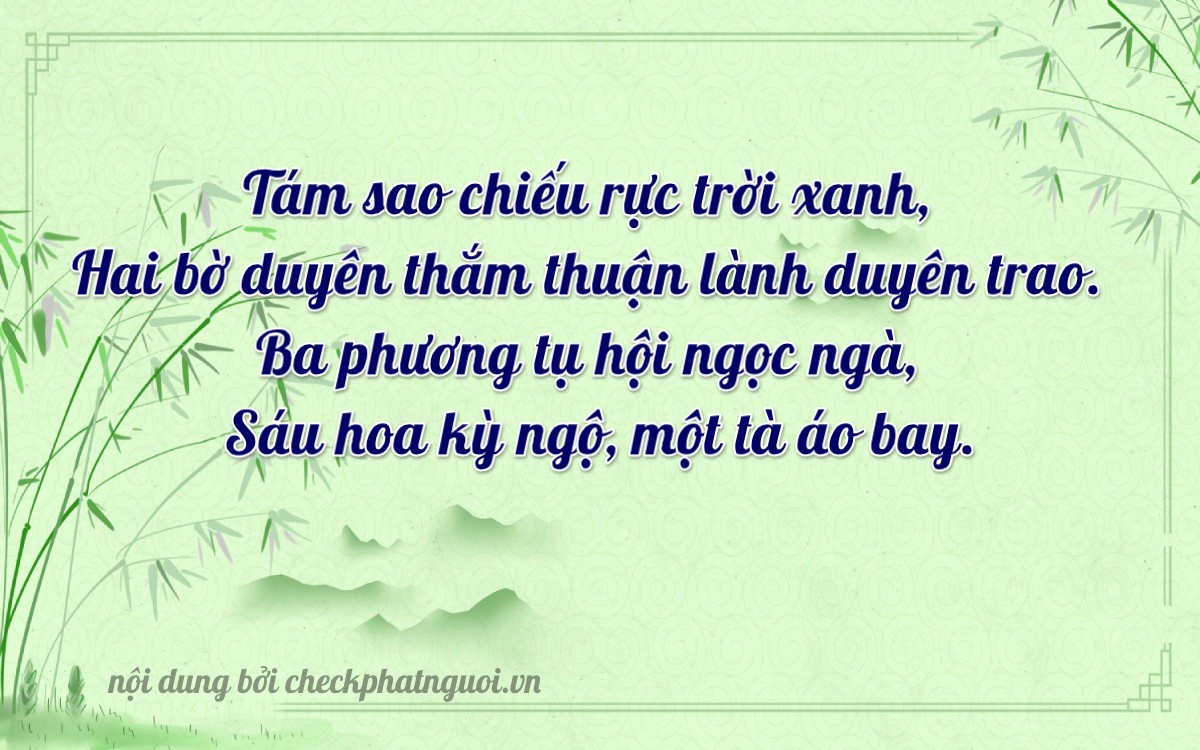 Bài thơ ý nghĩa cho <b>biển số 70F1-82364</b> tại website checkphatnguoi.vn