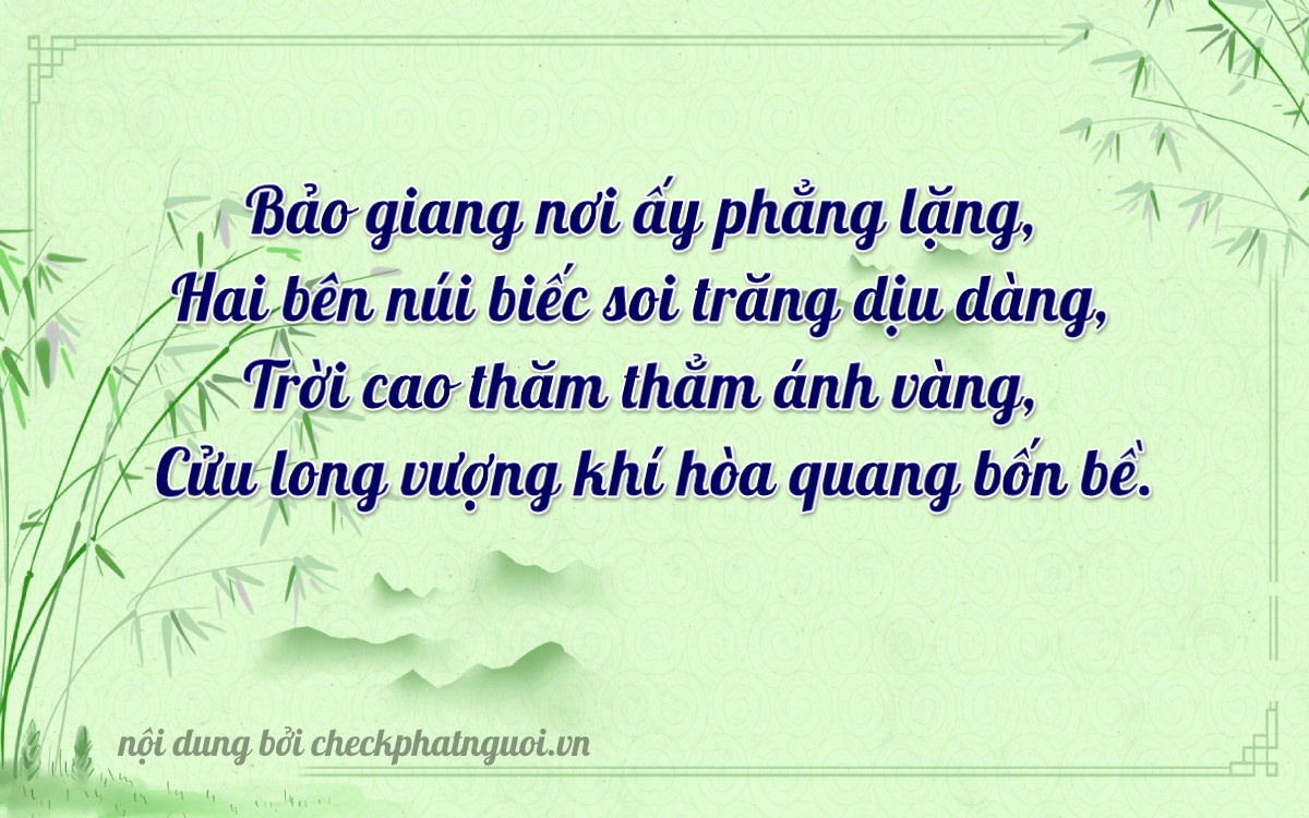 Bài thơ ý nghĩa cho <b>biển số 70G1-34469</b> tại website checkphatnguoi.vn