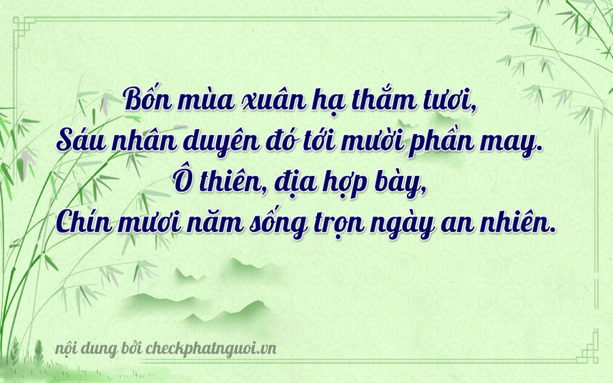 Bài thơ ý nghĩa cho <b>biển số 70G1-46089</b> tại website checkphatnguoi.vn