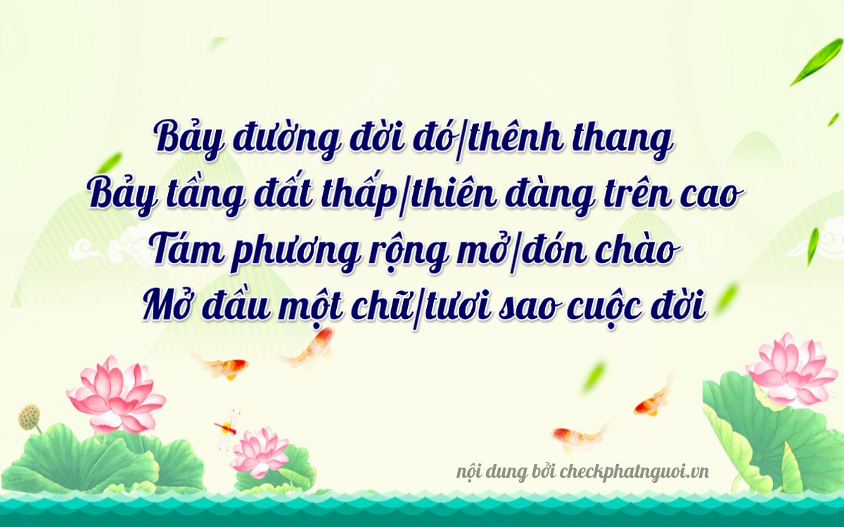 Bài thơ ý nghĩa cho <b>biển số 70G1-77827</b> tại website checkphatnguoi.vn