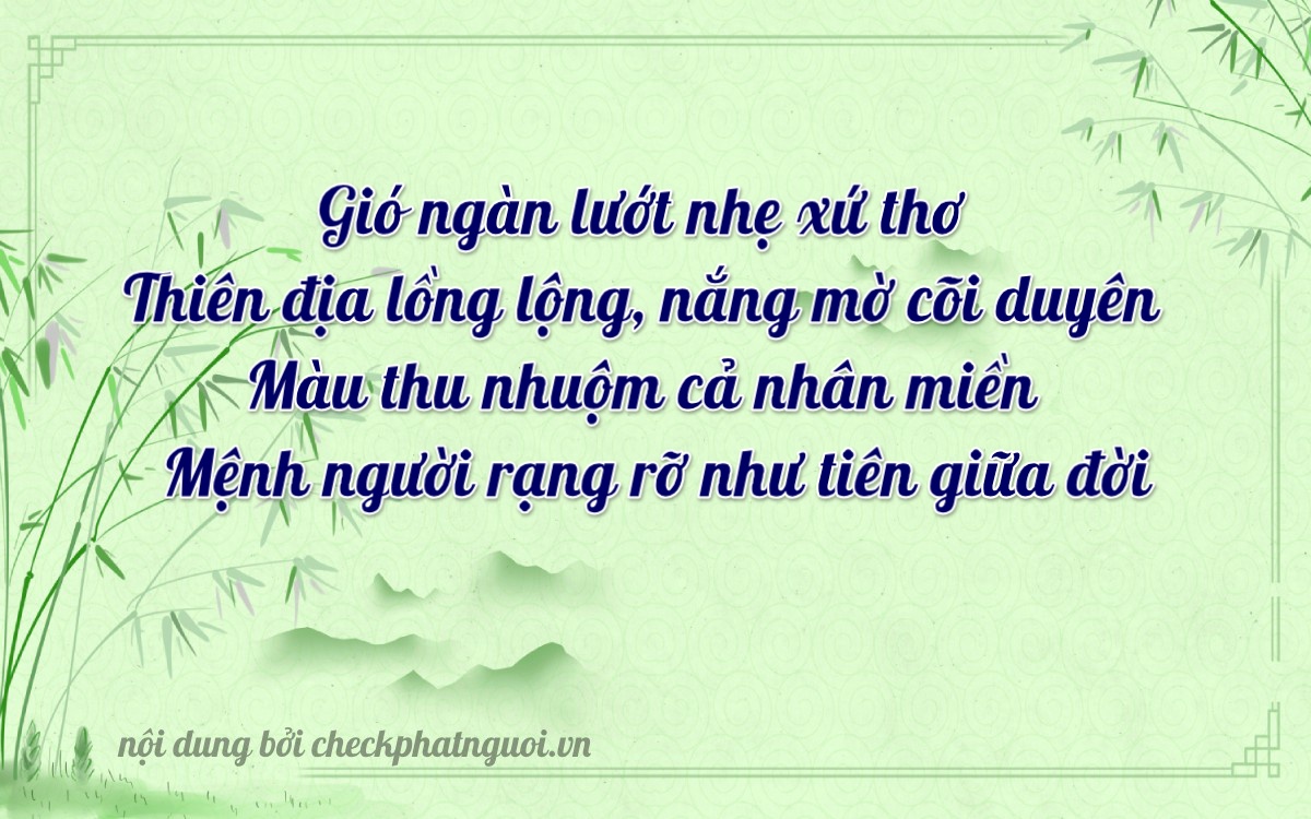 Bài thơ ý nghĩa cho <b>biển số 70G1-79015</b> tại website checkphatnguoi.vn