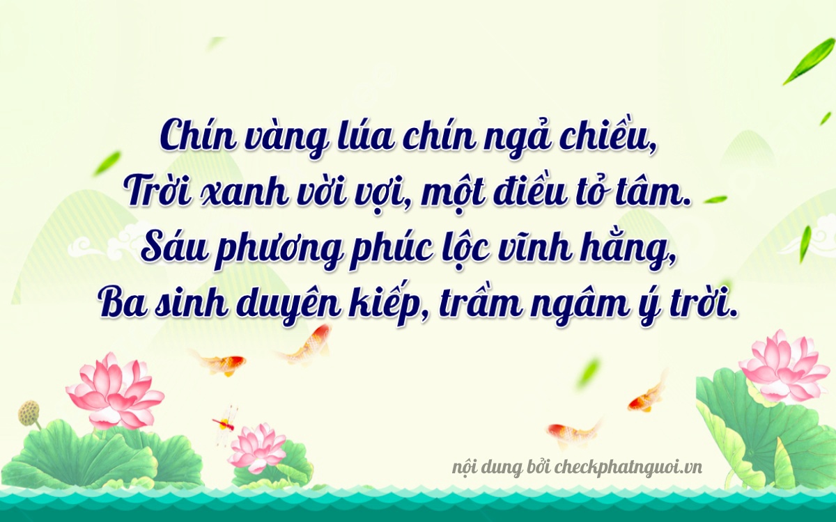 Bài thơ ý nghĩa cho <b>biển số 70GA-09663</b> tại website checkphatnguoi.vn
