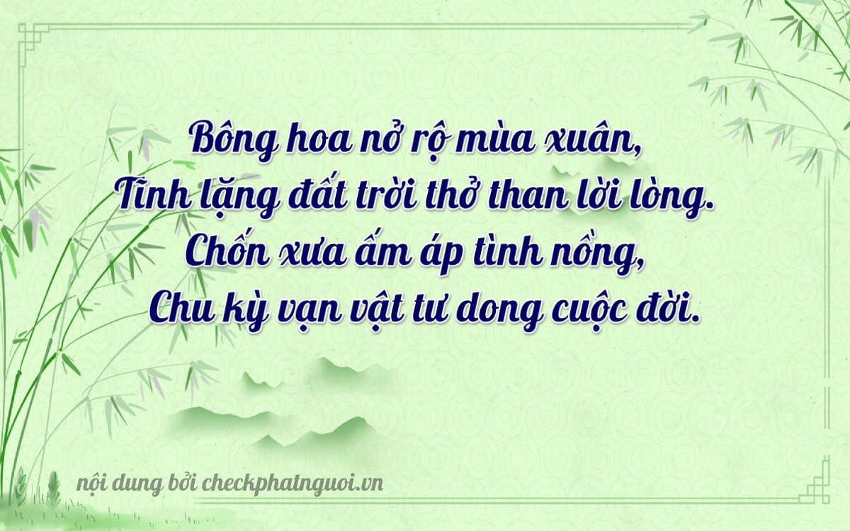 Bài thơ ý nghĩa cho <b>biển số 70GA-09963</b> tại website checkphatnguoi.vn