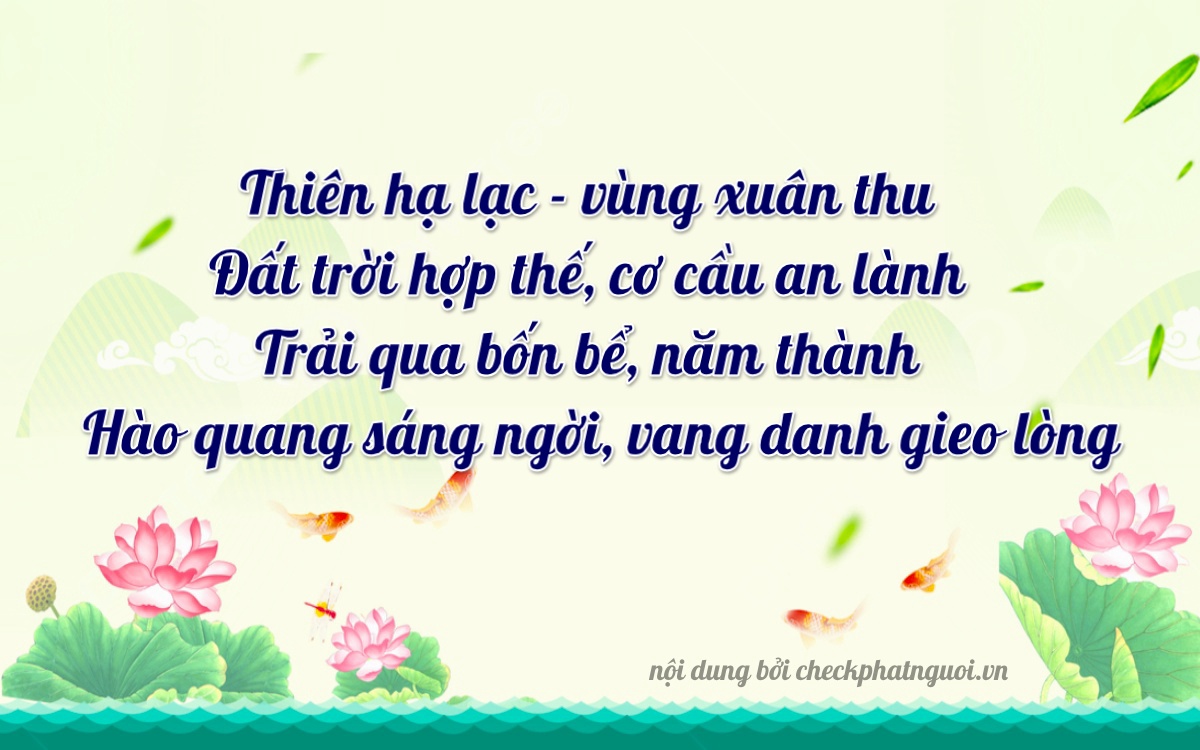 Bài thơ ý nghĩa cho <b>biển số 70H-03482</b> tại website checkphatnguoi.vn