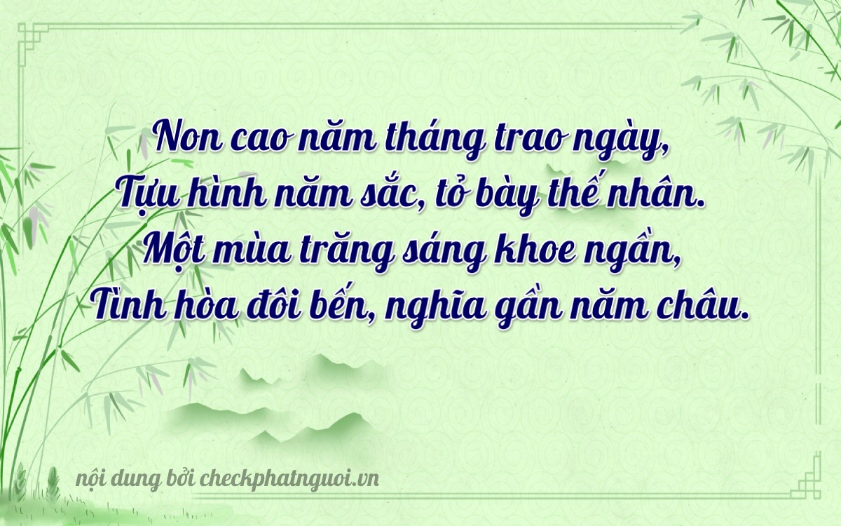 Bài thơ ý nghĩa cho <b>biển số 70H-05431</b> tại website checkphatnguoi.vn