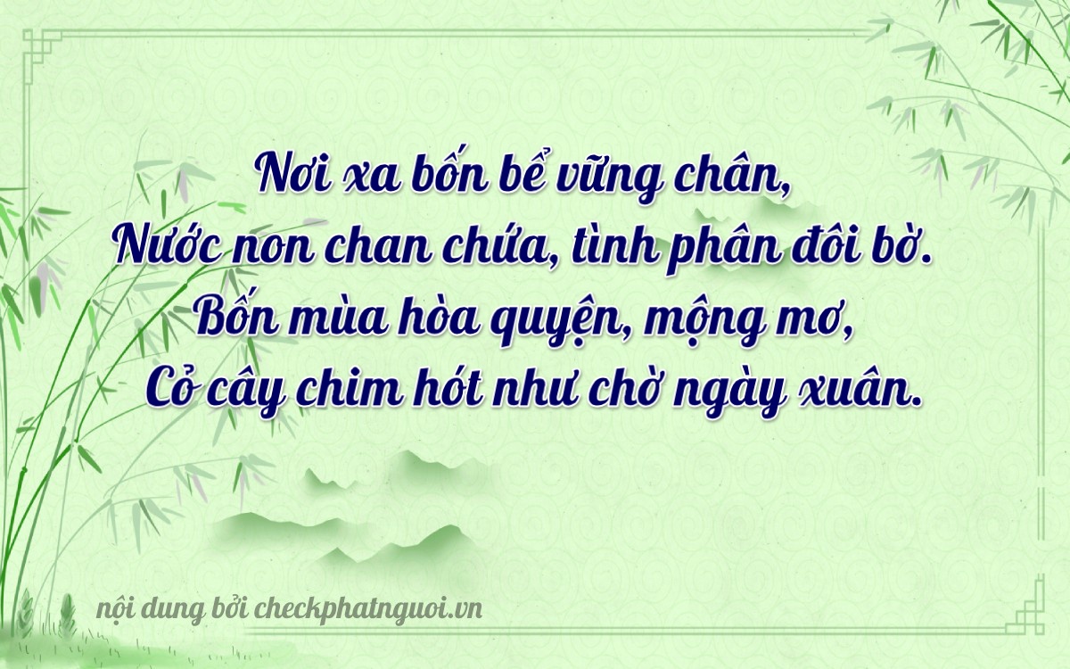 Bài thơ ý nghĩa cho <b>biển số 70H1-20440</b> tại website checkphatnguoi.vn