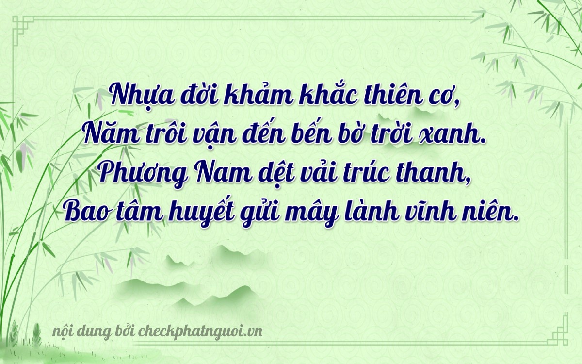 Bài thơ ý nghĩa cho <b>biển số 70H1-50303</b> tại website checkphatnguoi.vn