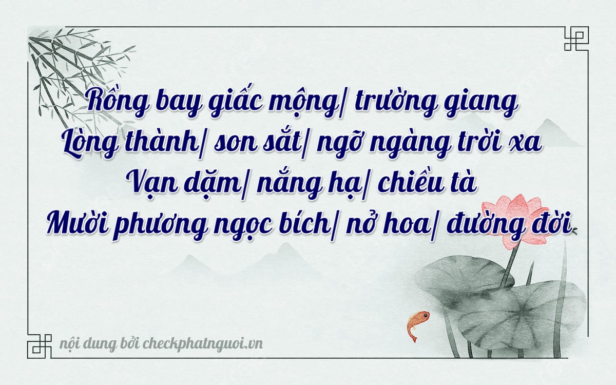 Bài thơ ý nghĩa cho <b>biển số 70K1-29935</b> tại website checkphatnguoi.vn