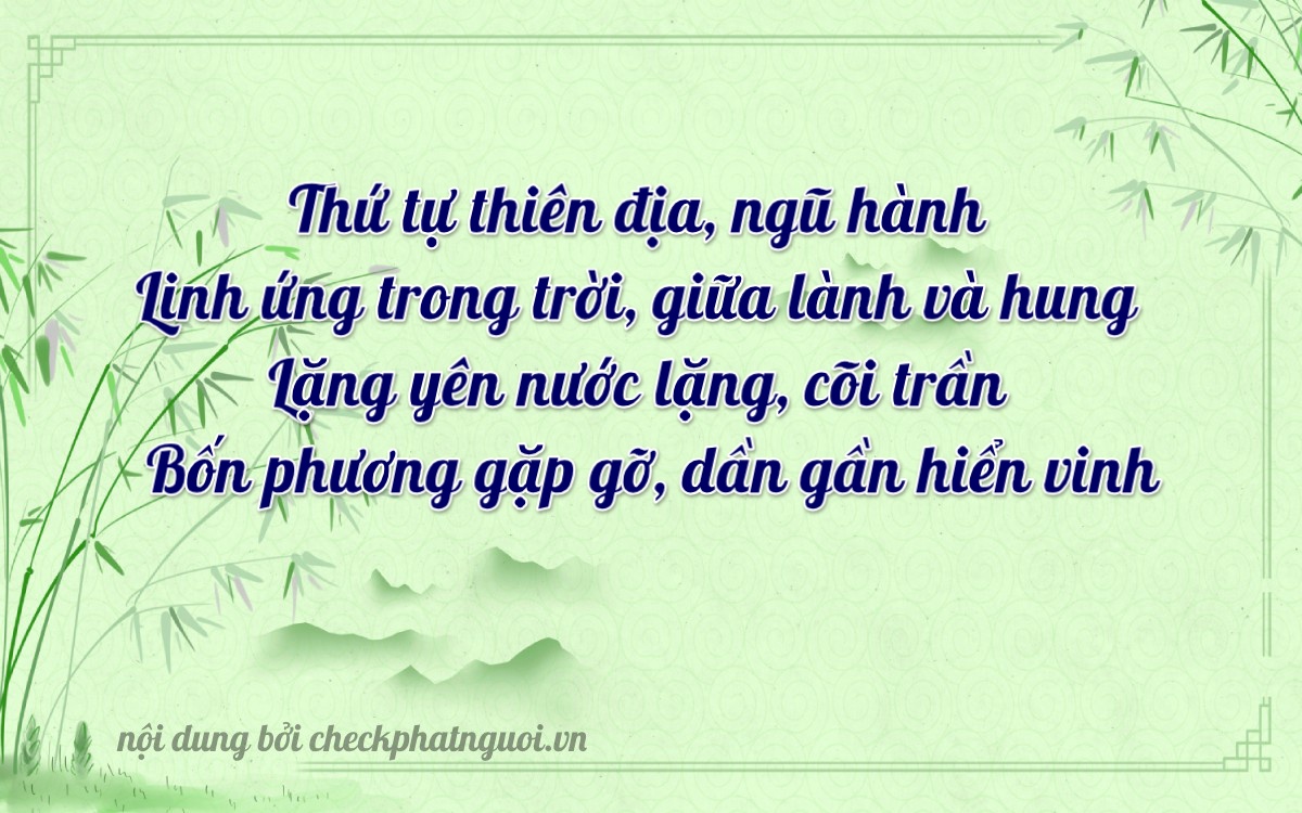 Bài thơ ý nghĩa cho <b>biển số 70K1-56644</b> tại website checkphatnguoi.vn