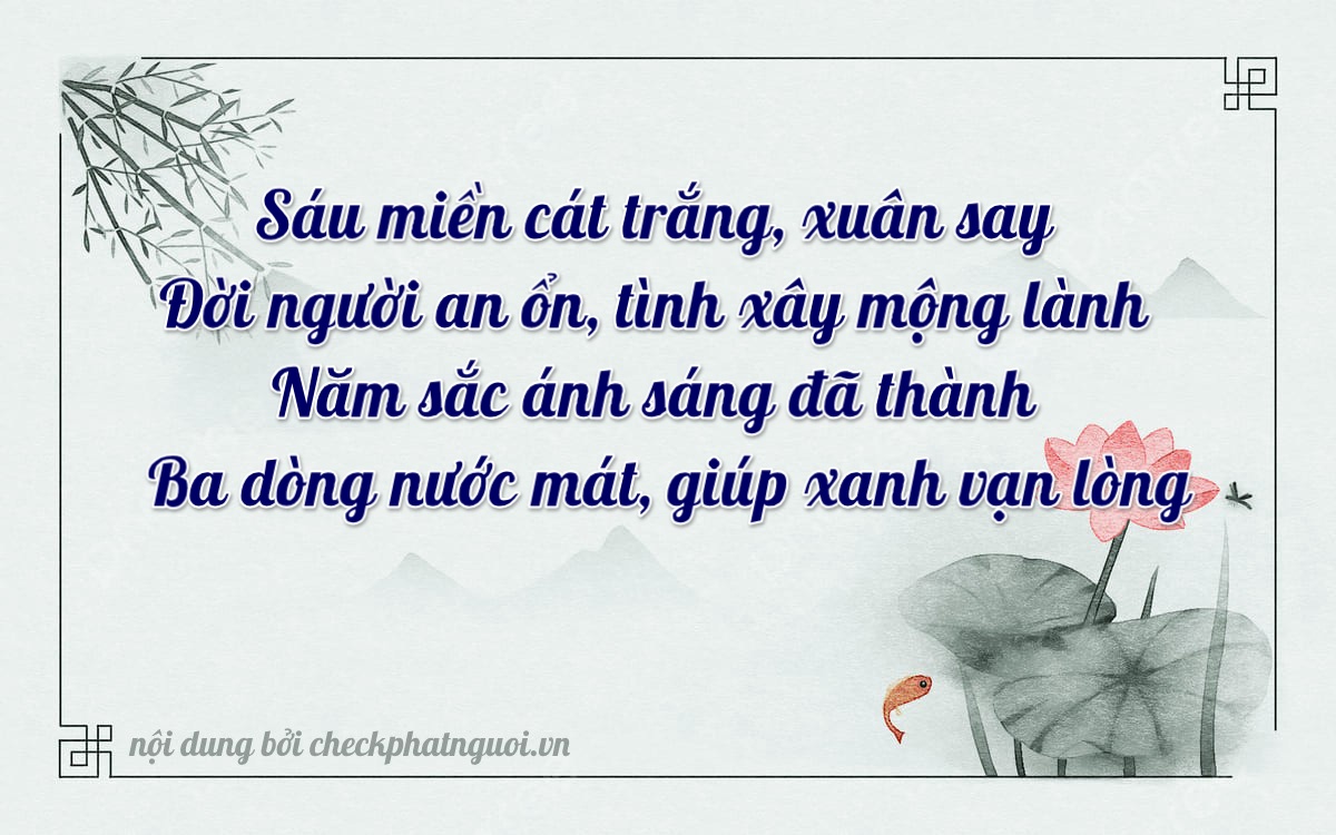 Bài thơ ý nghĩa cho <b>biển số 70K1-66653</b> tại website checkphatnguoi.vn